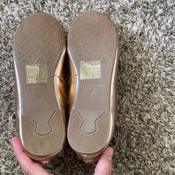 Rose Gold Ballet Flats - Picture 7 of 7